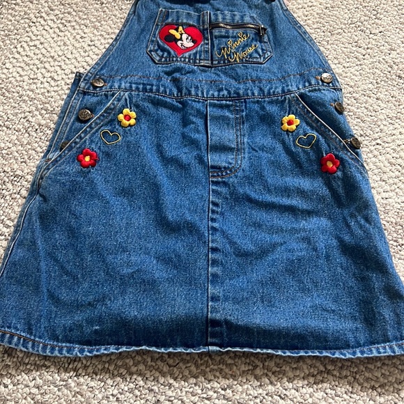 Vintage Minnie Mouse Denim Jumper 6X - Picture 6 of 13